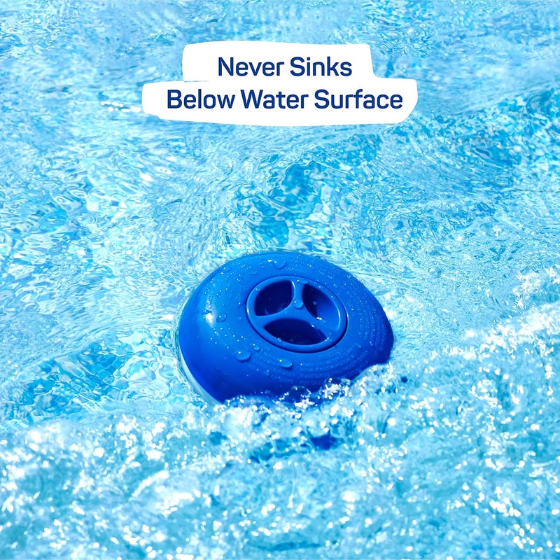 SEWANTA Floating Chlorine Dispenser for Spas and Personal Pools, Fits 1" Tablets - Mini Pool Chlorine Floater with Adjustable Flow Vents Balanced Chemical Dispenser [1" Tablet Capacity] 5" Diameter Floater - Image 3